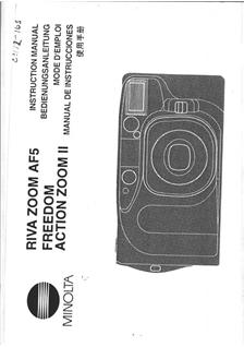 Minolta Riva 60 manual. Camera Instructions.